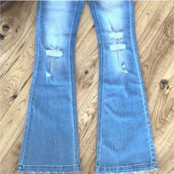 KanCan Mid Rise Button Fly Bootcut Flare Light Wash Jeans Women’s Sizes NWT - Picture 11 of 14